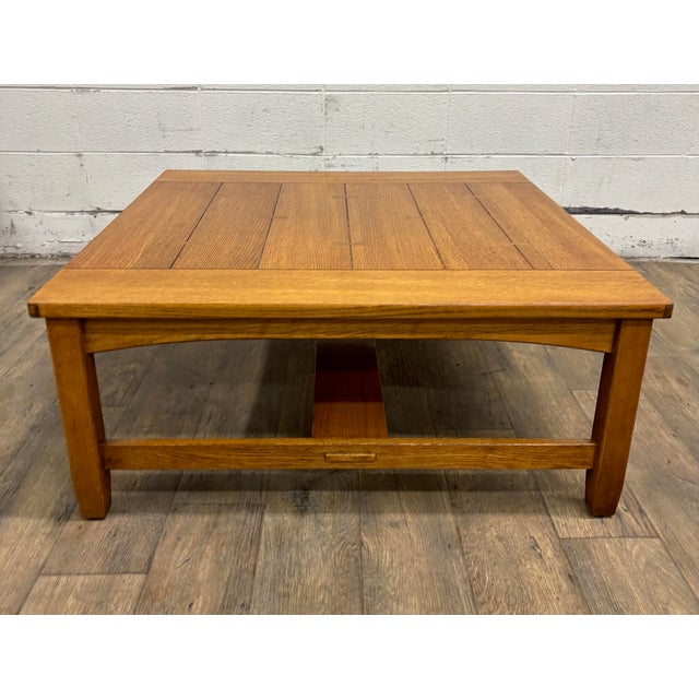 Vintage Lane Grove Park Collection Mission Arts and Crafts Style Coffee Table For Sale - Image 9 of 13