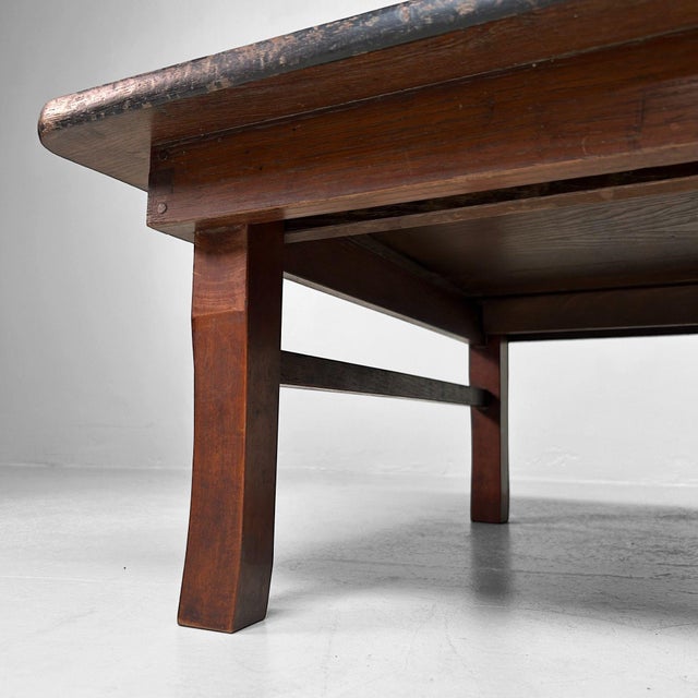 Vintage Japanese Wooden Folding Leg Table, 1920s For Sale - Image 18 of 18