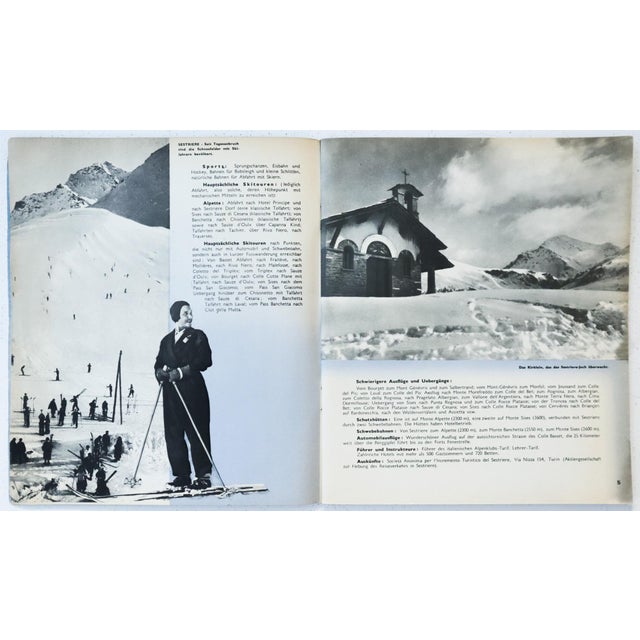 1936 Italian Travel and Tourism Pamphlet, Winter Sport in Italien For Sale - Image 4 of 4