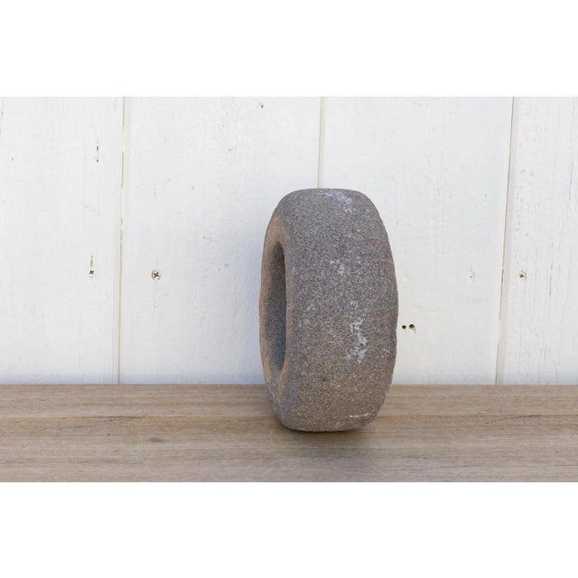 1950s Handcrafted Gray Stone Bowl For Sale - Image 5 of 9