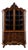 Antique Dutch Walnut Display Cabinet Vitrine with Glazed Doors For Sale