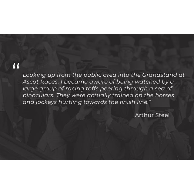 Upper Glasses, Royal Ascot Member's Enclosure, Ascot Races, 1977 Renowned British photojournalist Arthur Steel has spent...