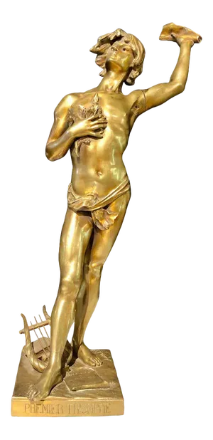 19th Century Antique Bronze by Joaquin Angels Listed "Premier Triomphe"