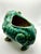 Chinese VIntage Shiwan Green Glazed Three Legged Toad For Sale - Image 3 of 9