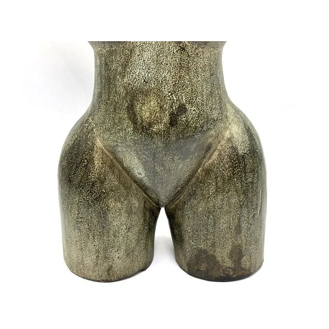 Wood Art Deco Female Torso Sculpture, 1920s, Carved Wood For Sale - Image 7 of 12