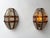 Pair of Hammered Glass Wrought Iron Sconces by Longobard, Italy, 1970s For Sale - Image 12 of 12