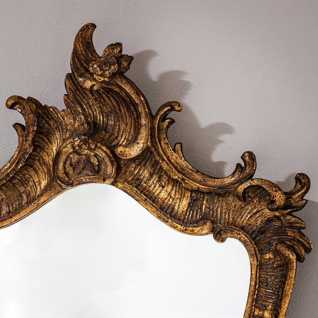 Rococo Style Mirror, 1900s For Sale - Image 6 of 8