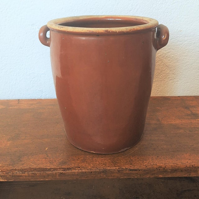 Industrial Antique Industrial Style Stoneware Pot, 1890s For Sale - Image 3 of 4