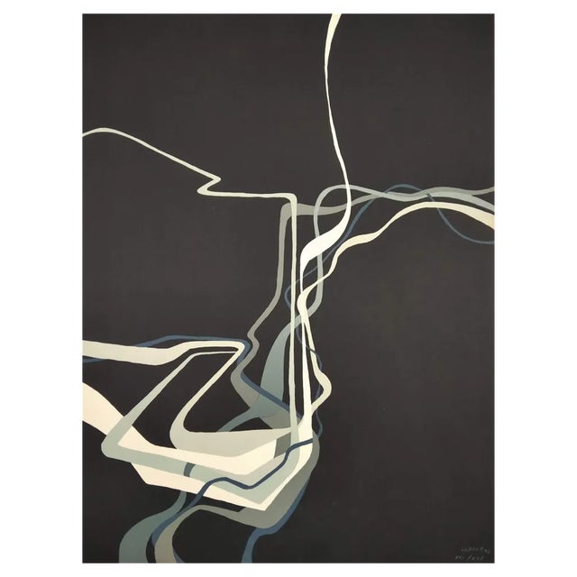 Joan Claret, Composition, 1976, Lithograph For Sale