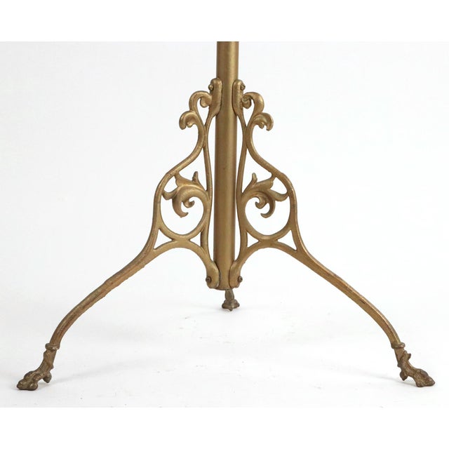Victorian Vintage Victorian Brass Scrollwork Coat Tree Rack For Sale - Image 3 of 5