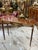 2010s French Style Console Table / Desk – Handcrafted Brown Finish With Gold Leaf For Sale - Image 5 of 9