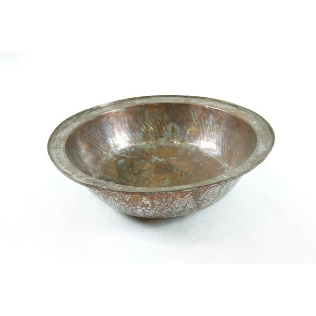 Hammered Copper Bowl - 14" x 14" x 5"