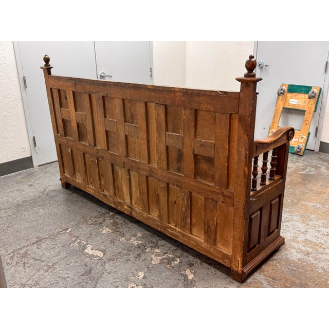 Gothic Revival Hall Bench/Settee, 19th Century For Sale In San Francisco - Image 6 of 12
