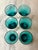 Mid-Century Modern Vintage Teal Cordial Glasses - Set of 6 For Sale - Image 3 of 7