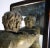 Mid-20th Century Kneeling Men on Wooden Bookends With Mirrors For Sale - Image 9 of 11