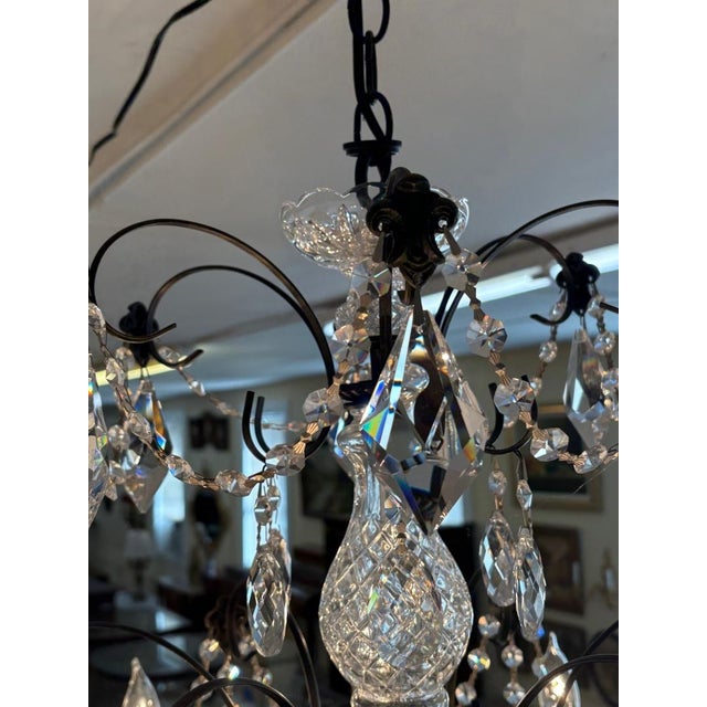 Schonbek 17124-76 Century 12 Light Black Frame Crystal Chandelier For Sale - Image 10 of 10