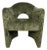 Anaya Contemporary Upholstered Chair Olive Green Chenille For Sale