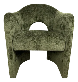 Anaya Contemporary Upholstered Chair Olive Green Chenille