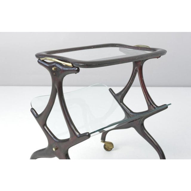 Table on Castors by Cesare Lacca for Cassina, Italy, 1955 For Sale - Image 8 of 9