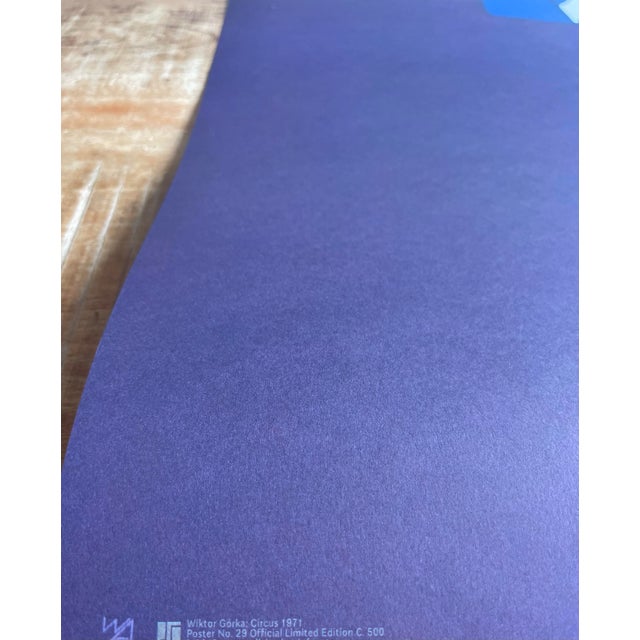Blue Circus Acrobat No.29 Poster from W. Gorka, 2018 For Sale - Image 8 of 10