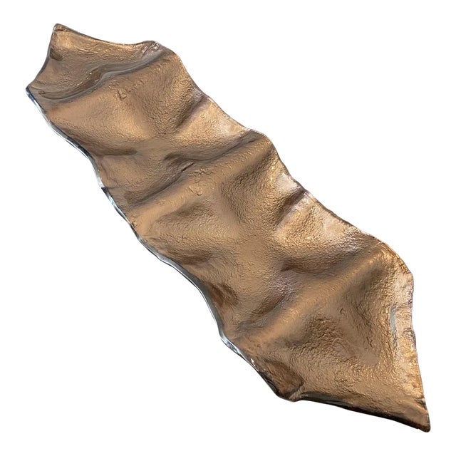 Bronze Glass Tray For Sale