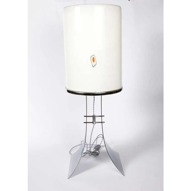 Large Murano Glass Table Lamp by Alfredo Barbini, 1960s For Sale - Image 7 of 8