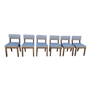 Modern Oak Dining Chairs - Set of 6 For Sale