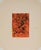 Orange Infusion - Watercolor and Ink On Paper Abstract painting depicting colors of orange, black and green. The black...