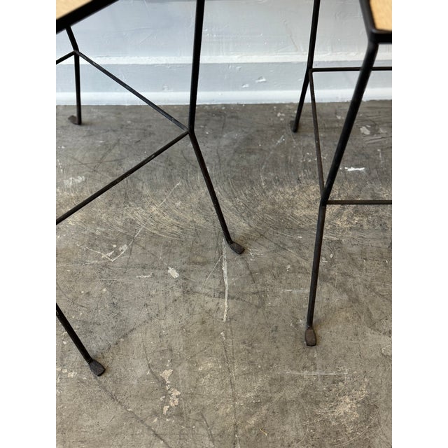 Metal 1950s Pair of Verplex Style Side Tables For Sale - Image 7 of 14