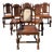 Early 20th Century Jacobean Revival Carved Oak Dining Chairs – Set of 6 For Sale