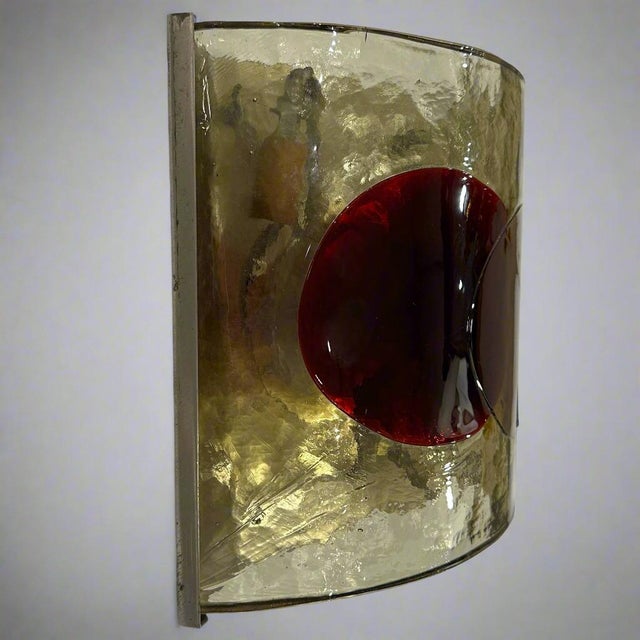 Mid-20th Century Modernist Art Glass Sconce by Fulvio Bianconi for Venini. For Sale In New York - Image 6 of 7