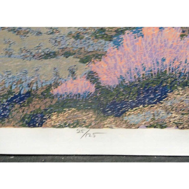 Gordon Mortensen "The Southwest" Hand Signed Woodcut Fine Art Print 1977 #25/125 For Sale - Image 4 of 7