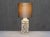 Bubble Glass Table Lamp with Silk Shade by Josef Schott for Smålandshyttan, Sweden, 1960s For Sale - Image 11 of 13