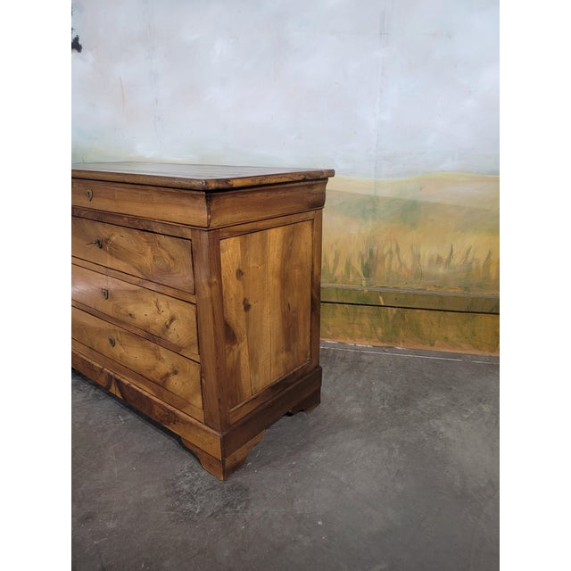 Louis Philippe Walnut Chest of Drawers For Sale - Image 6 of 13