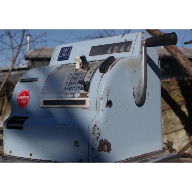 Light Blue Cash Register from Hugin, 1950s For Sale - Image 6 of 11