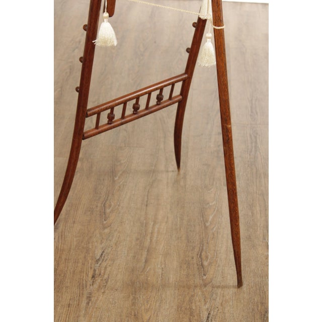 Antique Victorian Stick & Ball Oak Easel For Sale - Image 12 of 12