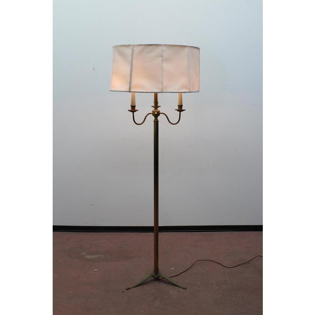 Mid-Century Brass Floor Lamp, 1950s For Sale - Image 12 of 18