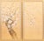 Lovely Japanese pair of painted silk panels depicting blossoming Sakura (cherry tree) and the Sparrow. Signed and sealed...