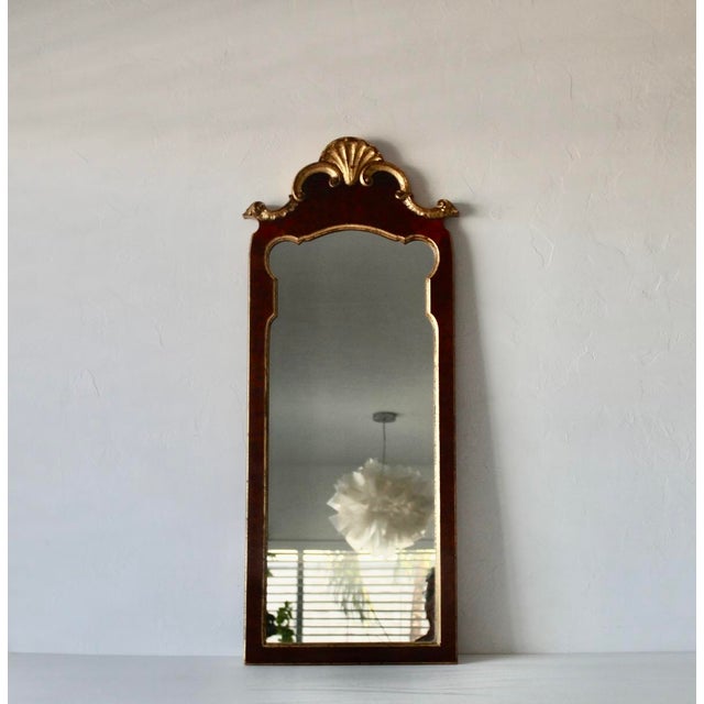 Italian Vintage Italian La Barge Burl-Wood Gilded Wall Mirror For Sale - Image 3 of 18