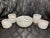 Offered is a simple and elegant Cenedese Murano glass set of serving bowls. These very heavy bowls feature a splatter...