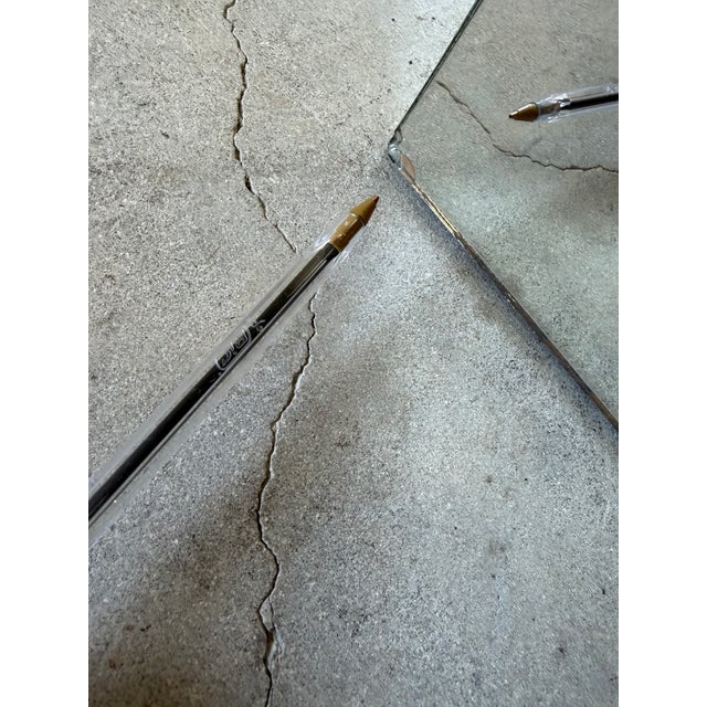 1970s Vintage Beveled Mirror Cube Pedestal For Sale - Image 12 of 12