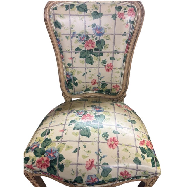 Six French Louis XV Style Laminate Dining Chairs For Sale - Image 10 of 12