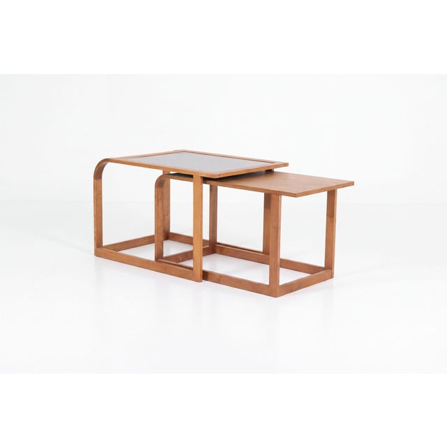 Wood Eliel Saarinen and J. Robert F. Swanson Nesting Tables 1940 C. For Sale - Image 7 of 14