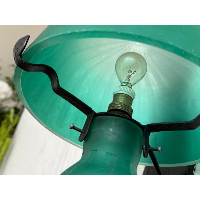 1920s Art Deco Daum Nancy Acid-Etched Cameo Glass Table Lamp 13.5"x8" For Sale - Image 9 of 15