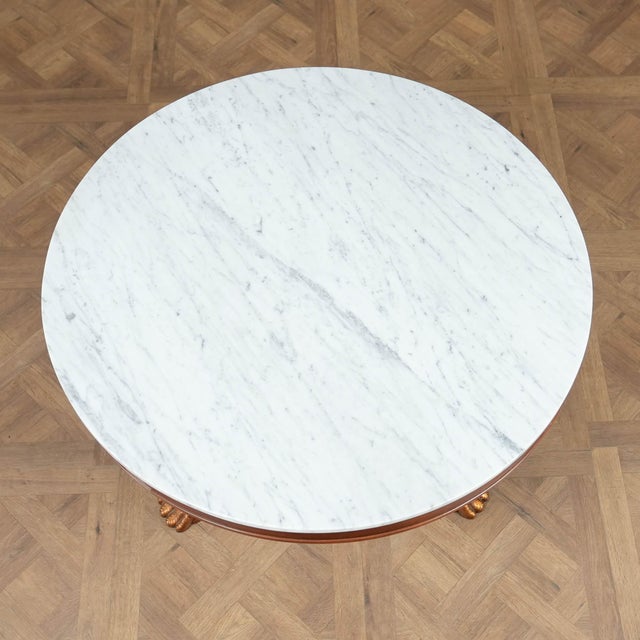 A great quality piece of furniture this Vintage Marble Top Center Table will be the focal point of any area in your home....