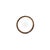 Modern Vintage Micro Pave Cognac Diamond Eternity Band in 10k Gold With Rhodium Finish, Size 8.25 For Sale - Image 3 of 8