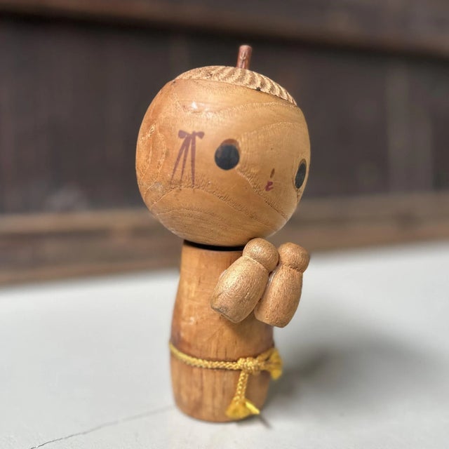 Wood Vintage Sōsaku Kokeshi, Japan, 1960s For Sale - Image 7 of 11