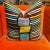 Contemporary Silk Ikat Stripe Colorblock Pillow For Sale - Image 3 of 10