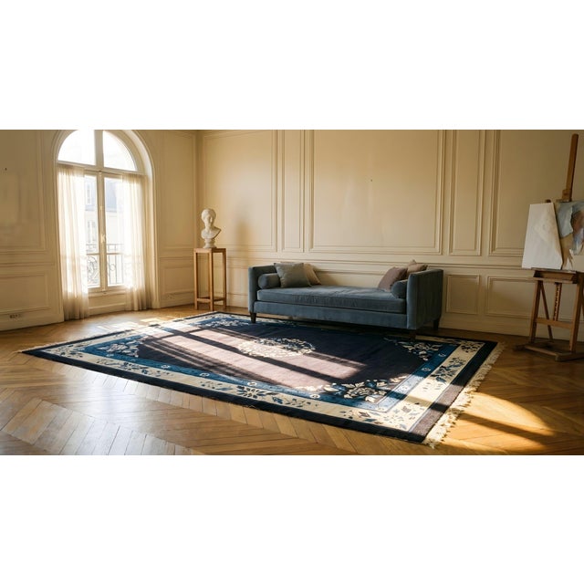 Late 19th Century Chinese Peking Carpet ( 8'9" x 11'6" - 267 x 351 ) For Sale - Image 11 of 12