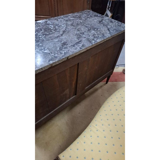 Wood Antique Louis XV Chest of Drawers, 1890s For Sale - Image 7 of 9